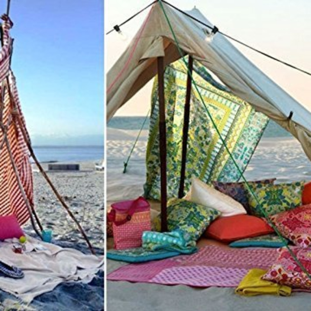 Could be Worse Large Beach Picnic Tapestry Yoga - Picture 2 of 6